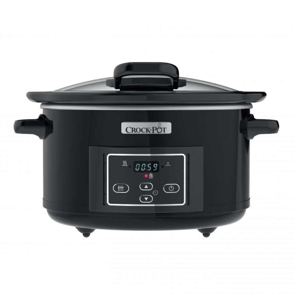 Crock-Pot Slow Cooker Black 5L Hinged Lid CR052